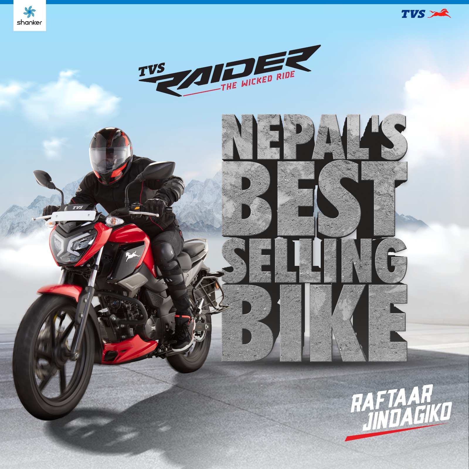 TVS Raider Nepals Best Selling Bike