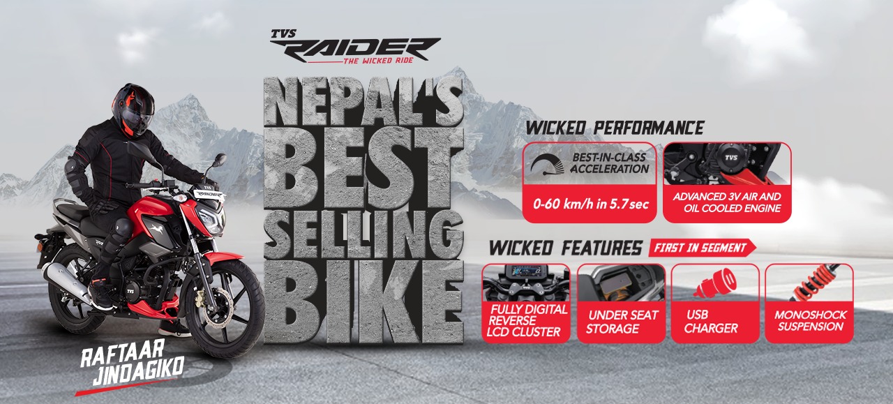 TVS Raider - Nepal's Best Selling Bike