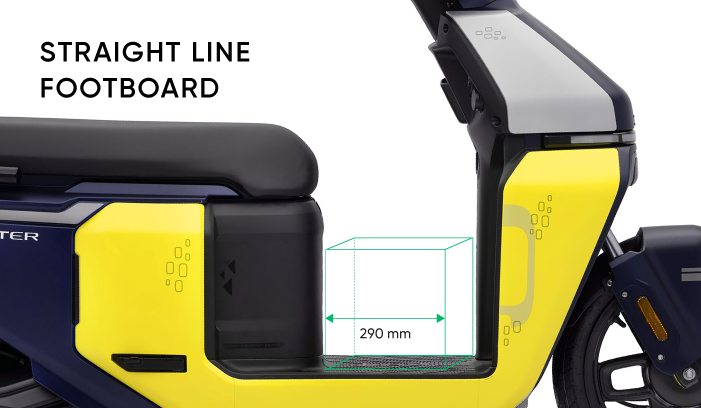 tvs new electric scooty footboard