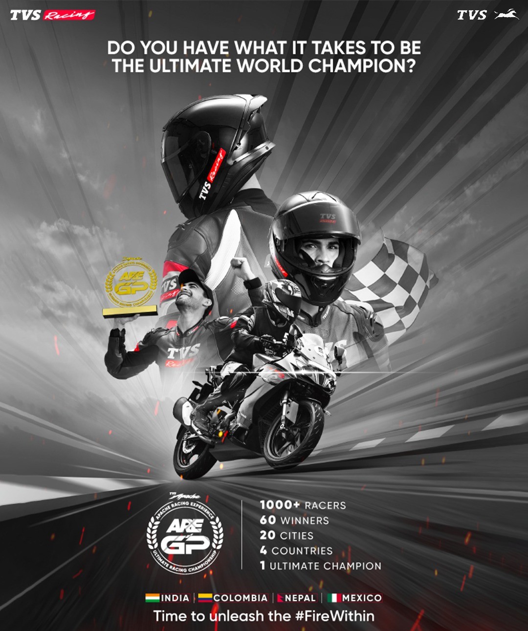 TVS Apache Race Experience (ARE) Coming soon