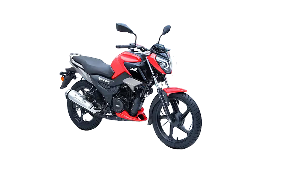 Striking red - TVS Raider FI Drum