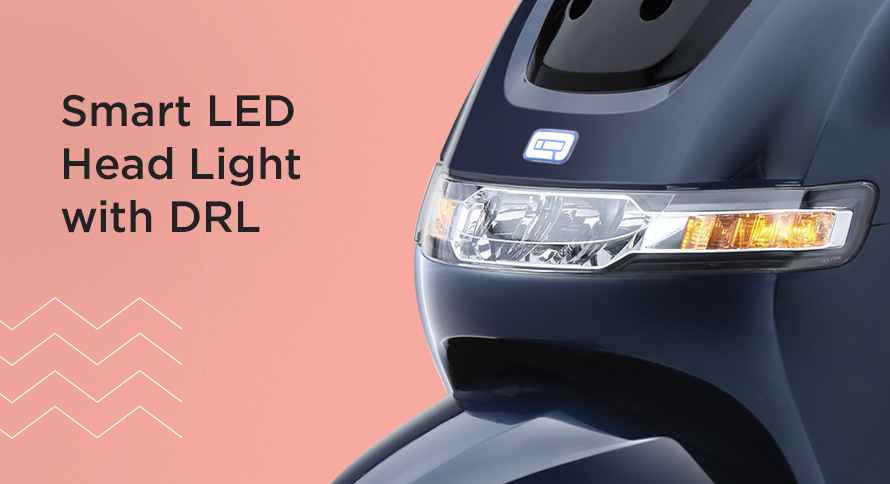 TVS iQube Electric Scooter Smart LED Light
